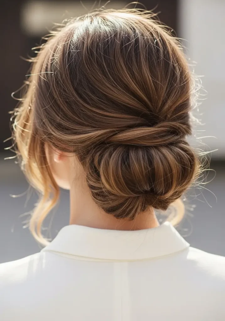 Soft Messy Low Bun