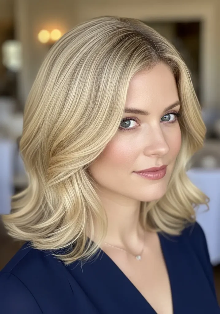 Soft Voluminous Blowout for Classic Beauty