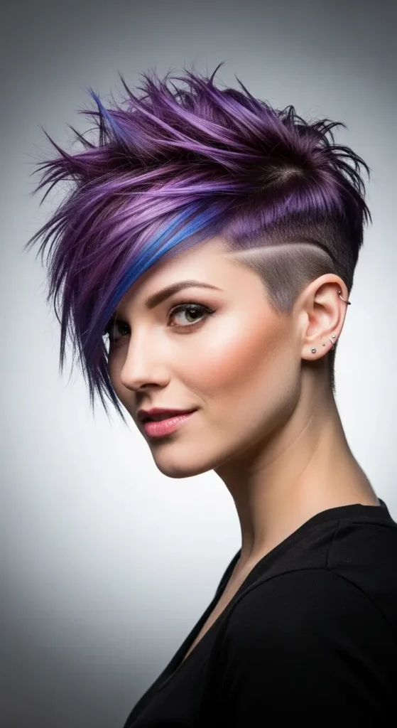 Spiky Texture Pixie Undercut