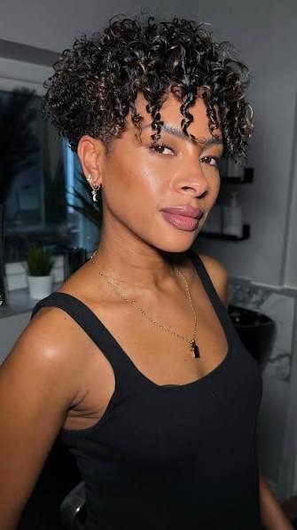 Tapered Curly Cut