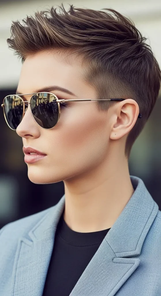 Tapered Neckline Pixie Undercut