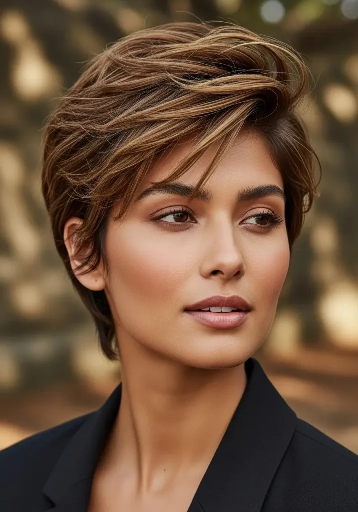 Textured Pixie with Soft Volume