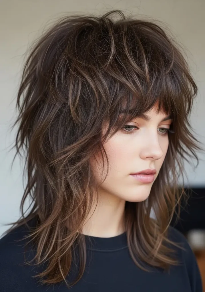 Textured Shag Rocker Cut