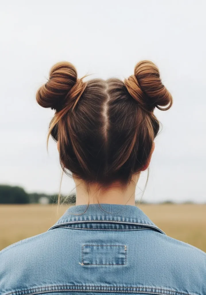 Textured Space Buns