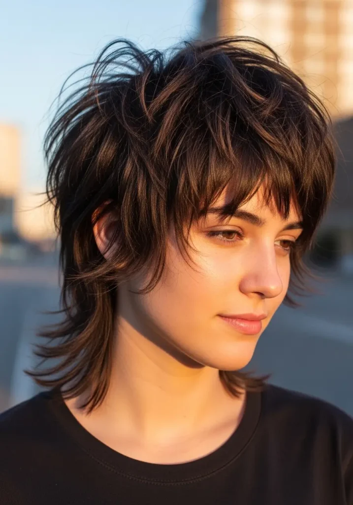 Tousled Short Wolf Cut