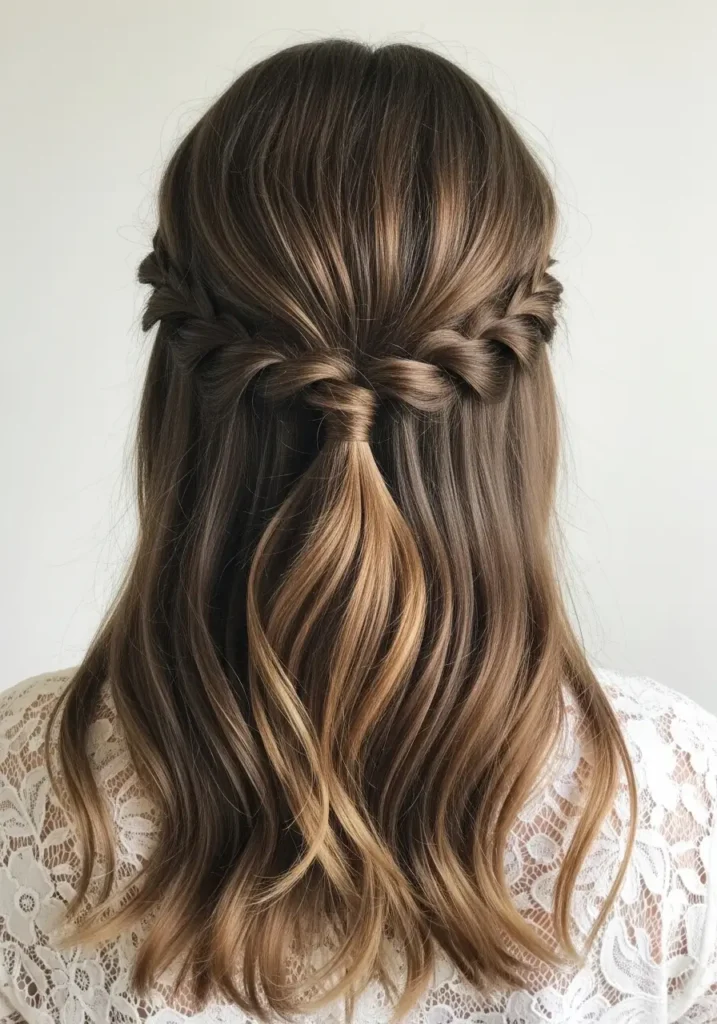 Twisted Half Up Romance