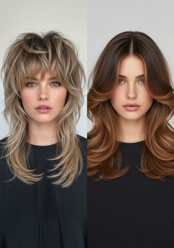 Wolf Cut vs Butterfly Cut for Face Framing Effect