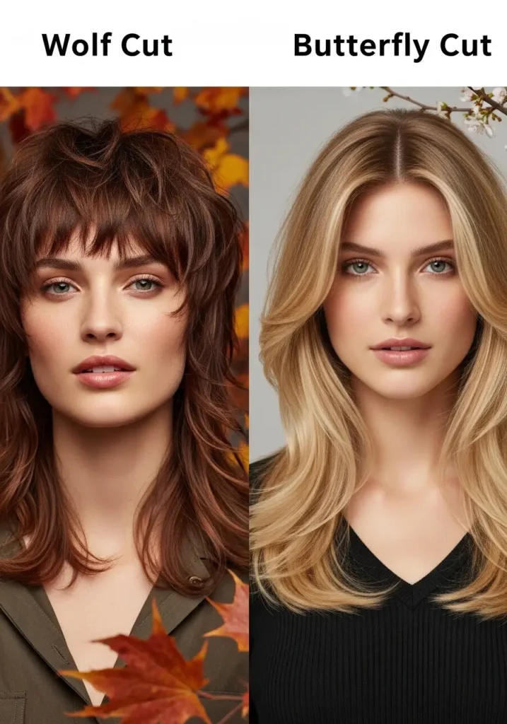 Wolf Cut vs Butterfly Cut for Seasonal Hair Changes
