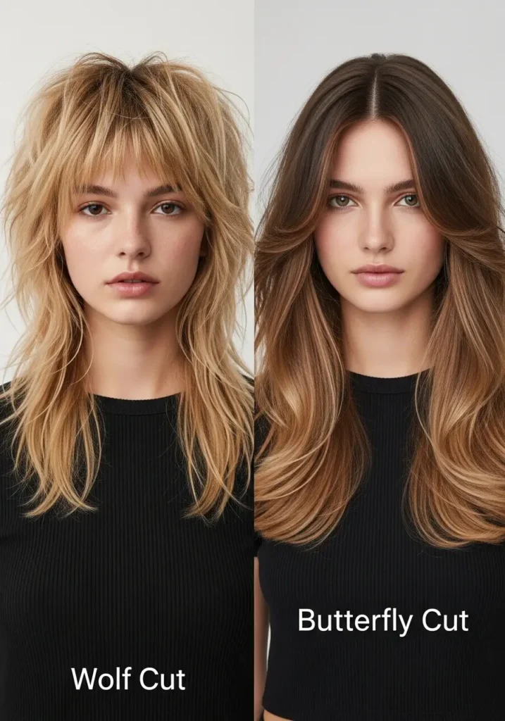 Wolf Cut vs Butterfly Cut for Soft Everyday Volume