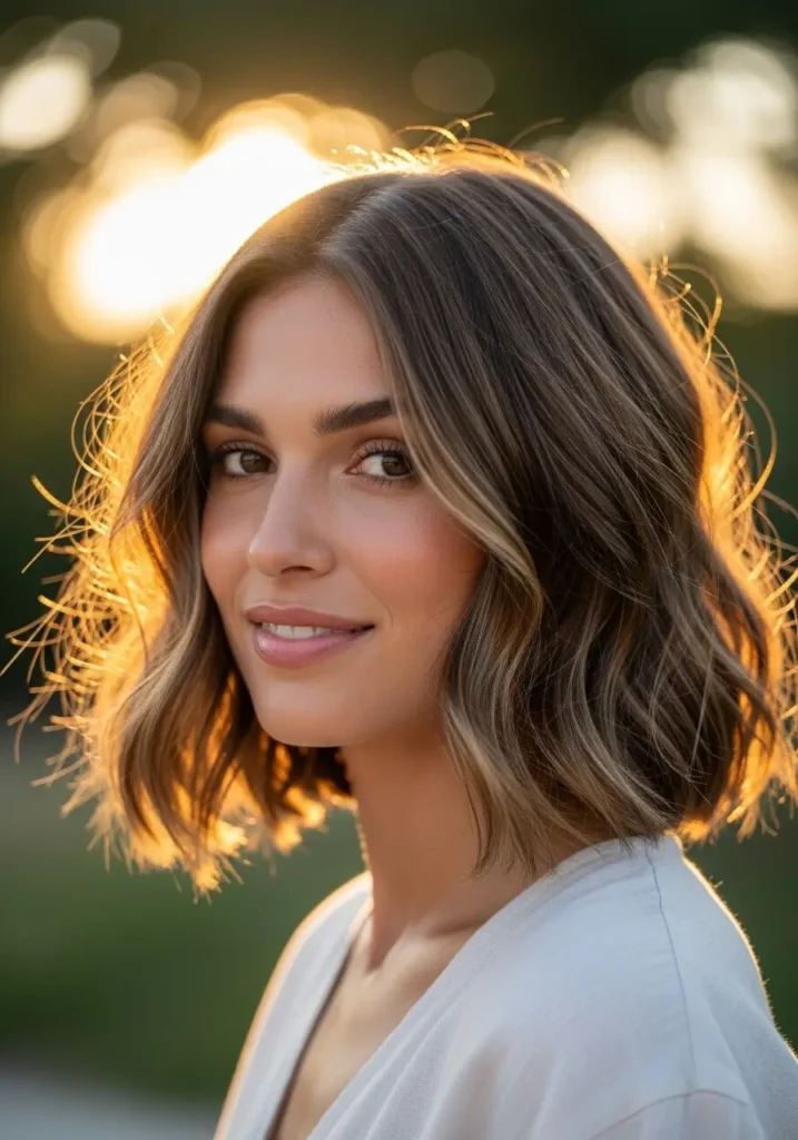 Air-Dried Bob for Natural Beauty