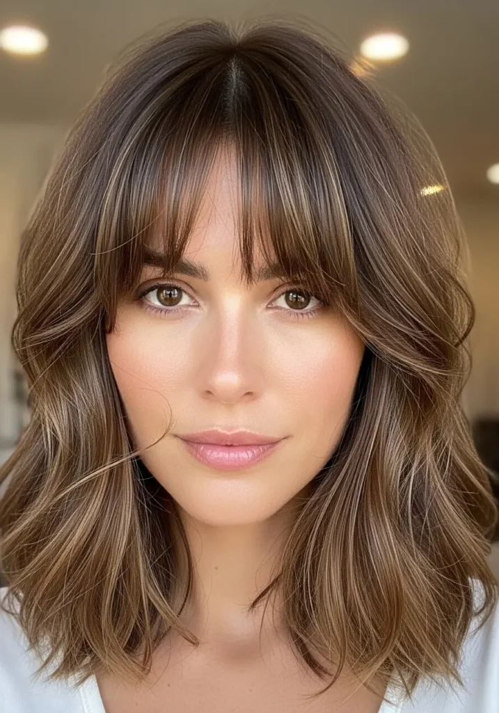 Air-Dried Natural Curtain Bangs