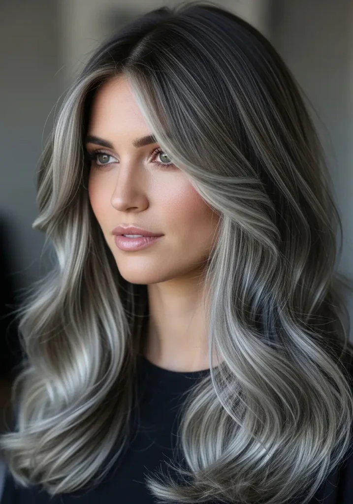 Ash Brown Cool-Toned Highlights