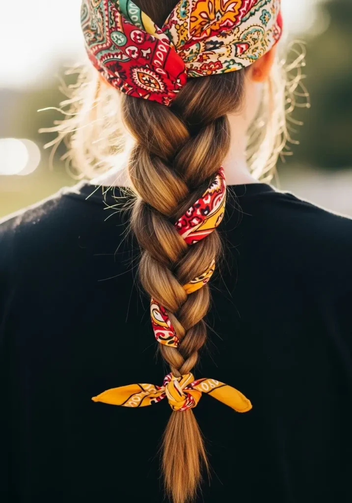 Bandana Wrapped Braid