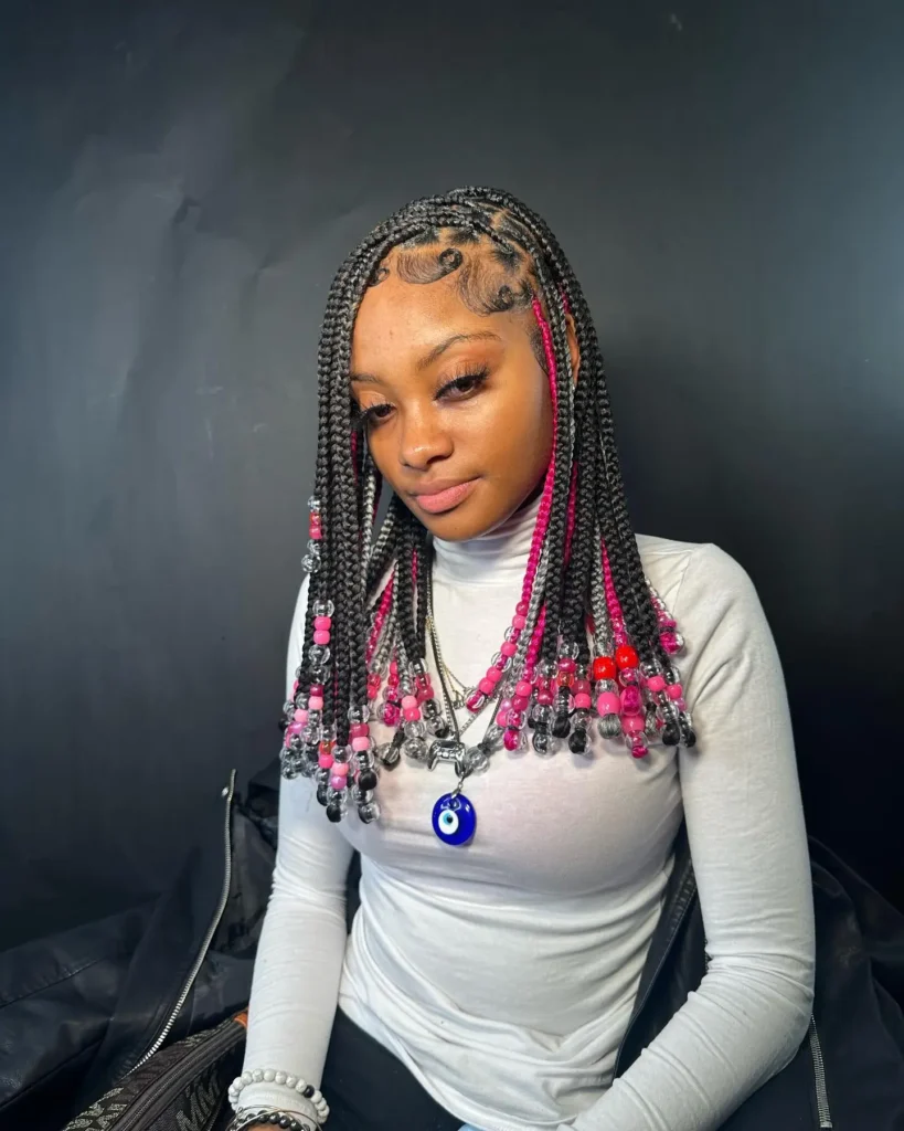 Beaded Knotless Braids
