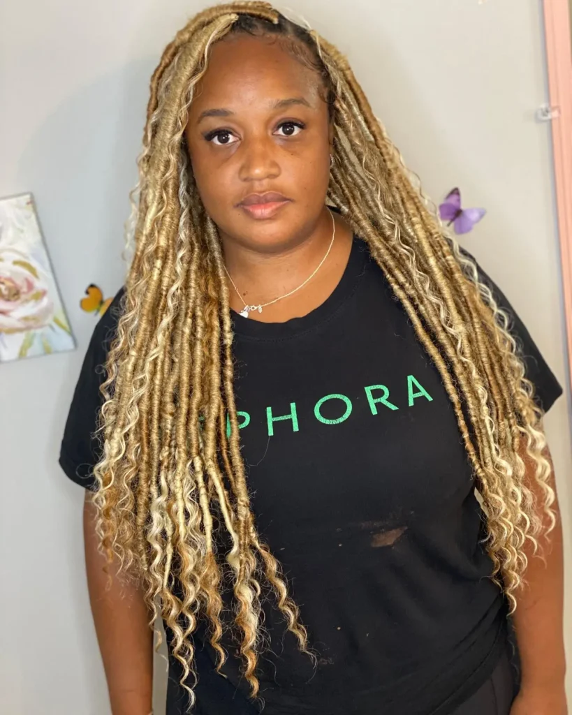 Blonde Faux Locs