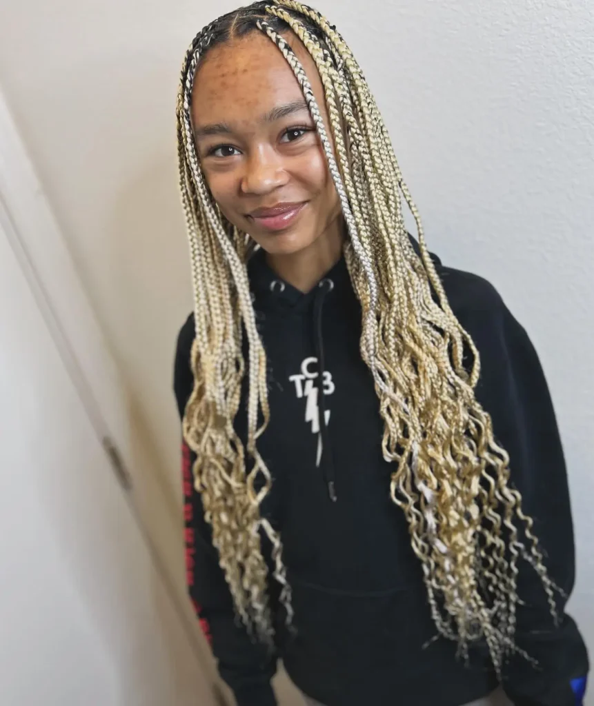 Blonde Knotless Braids