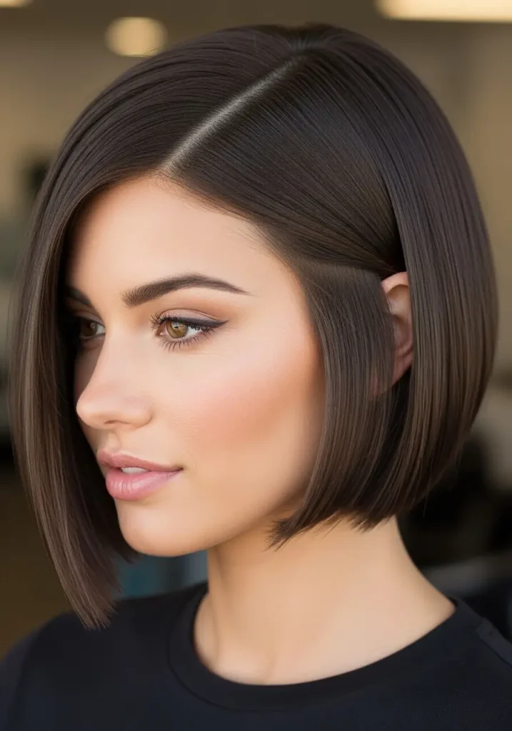 Blunt Bob with Sharp Edges