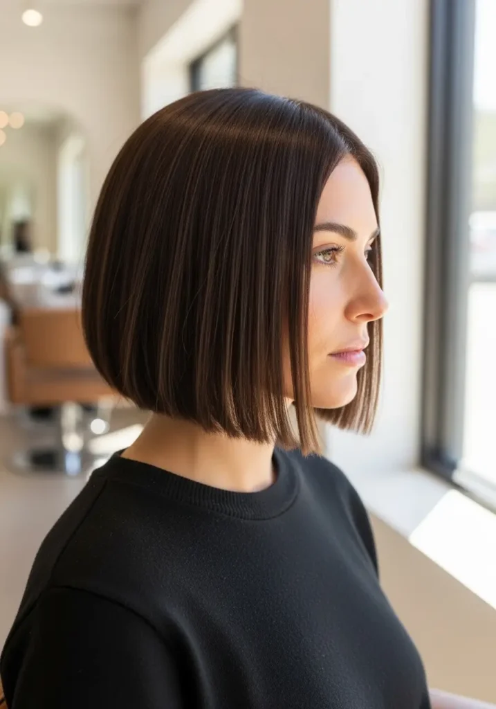 Blunt Bob with Subtle Texture