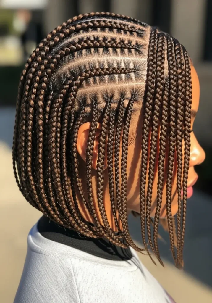 Bob-Length Stitch Braids