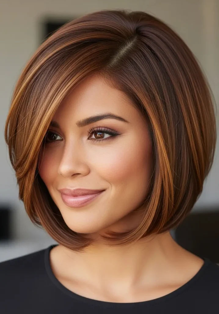 Bob with Angled Layers