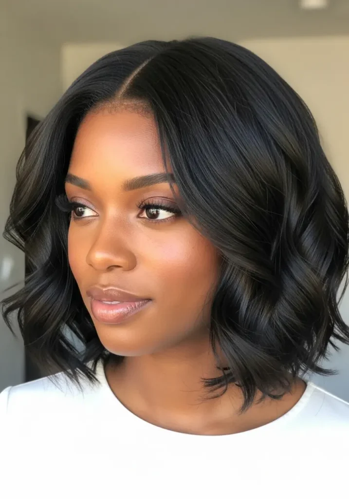 Bob with Natural Textured Ends