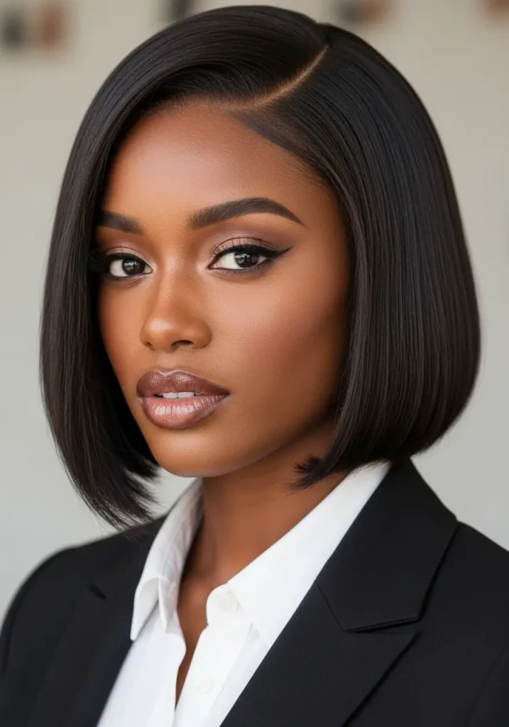 Bob with Side Part