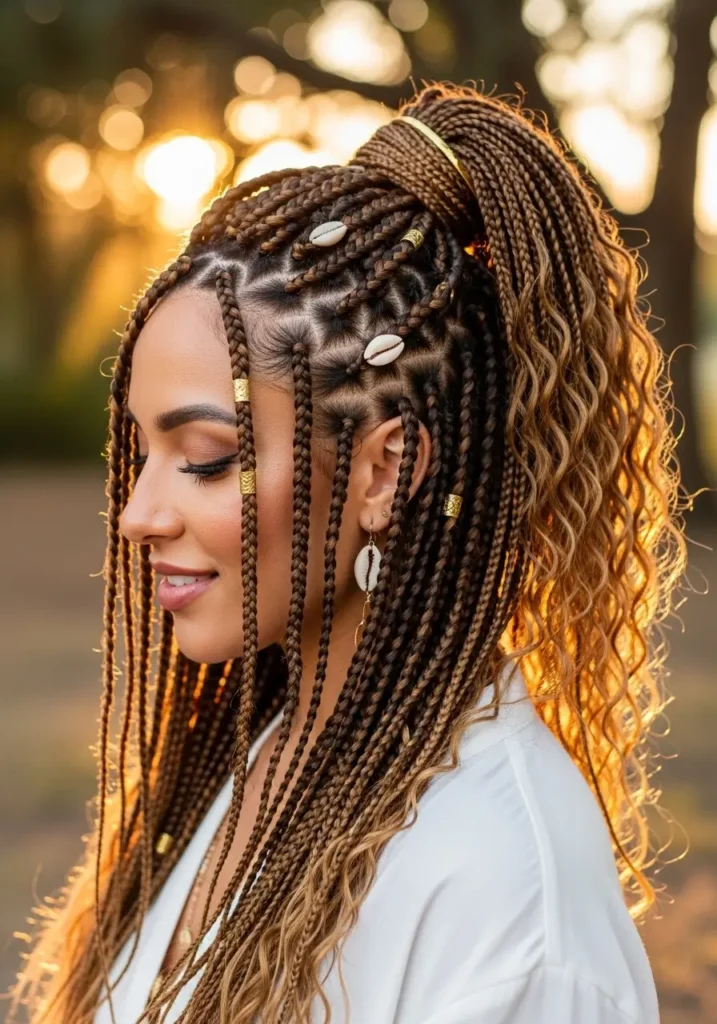 Bohemian Box Braids