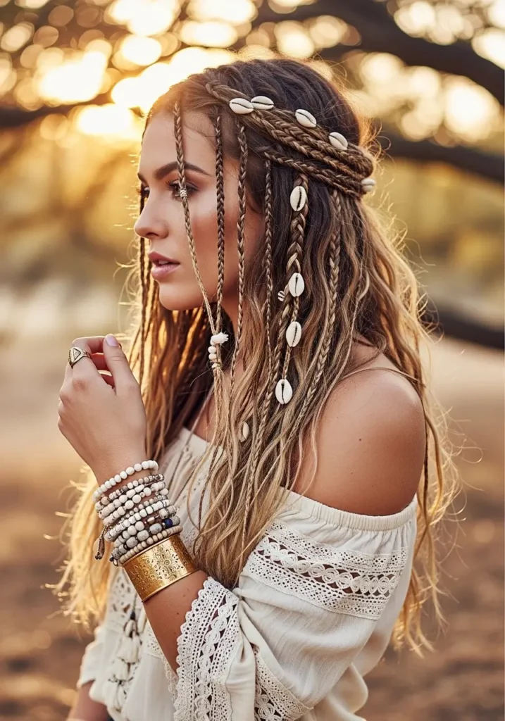 Boho Knotless Braids Vibe