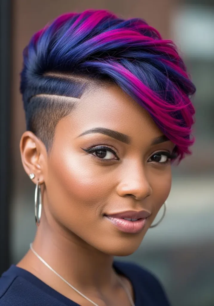 Bold Colored Short Cut