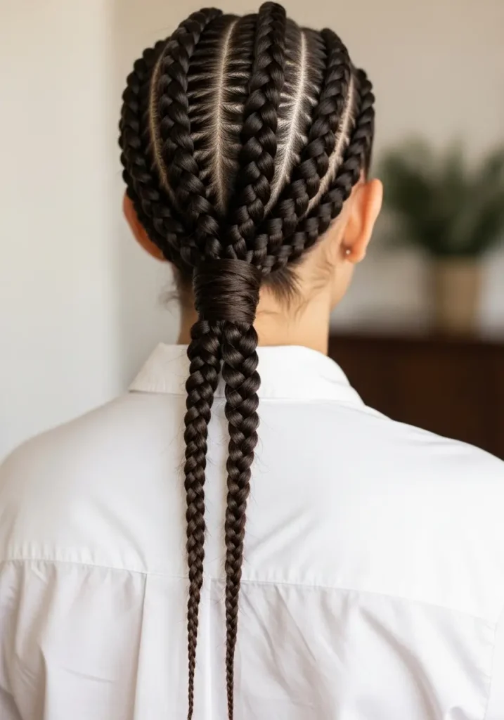 Braided Low Ponytail