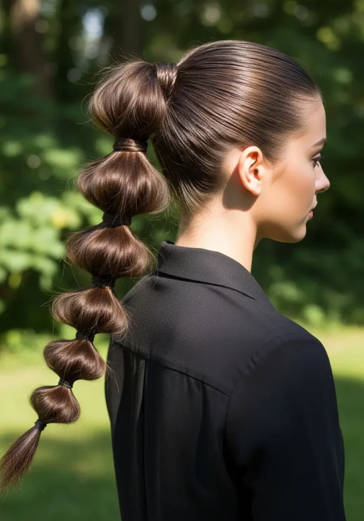 Bubble Braid Ponytail