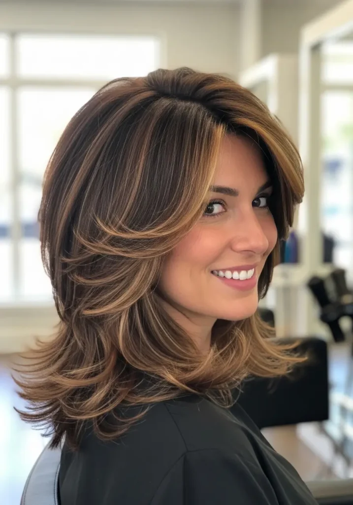 Butterfly Layers for Medium Length Hair