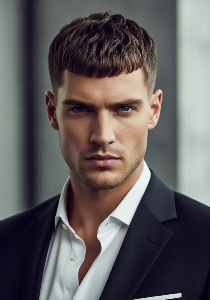 Caesar Cut Sharp and Sophisticated