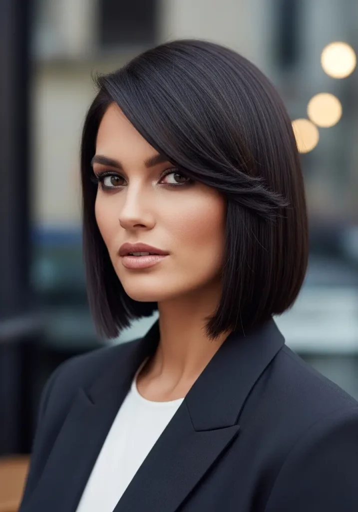 Chic Blunt Lob