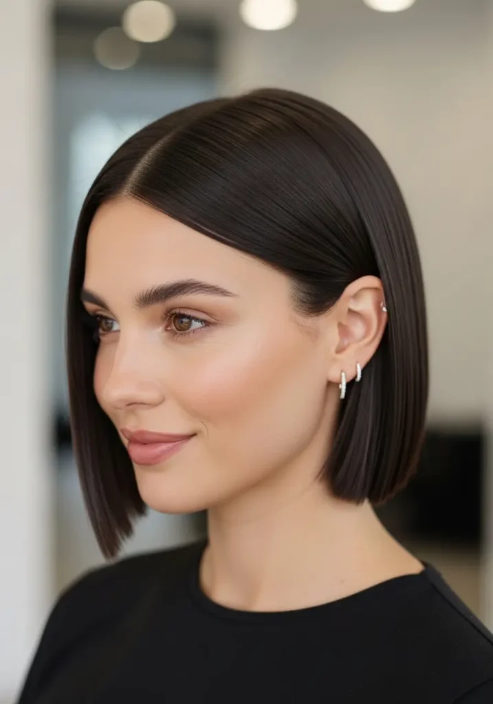 Chin-Length Sleek Bob