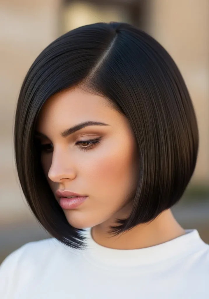 Chin-Length Sleek Bob