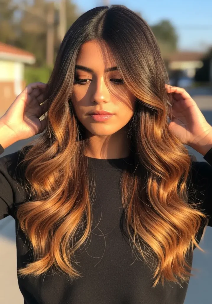Chocolate Brown Balayage