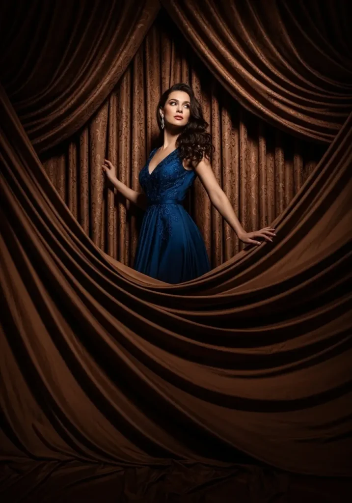 Chocolate Brown Curtain Layers