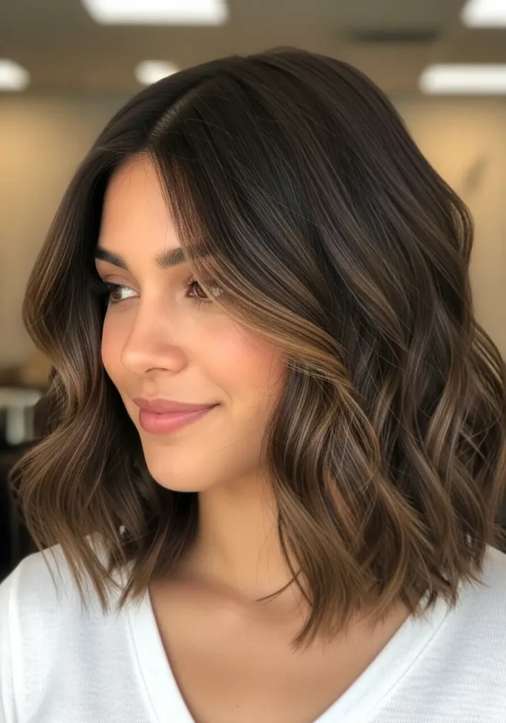 Chocolate Brown Textured Lob