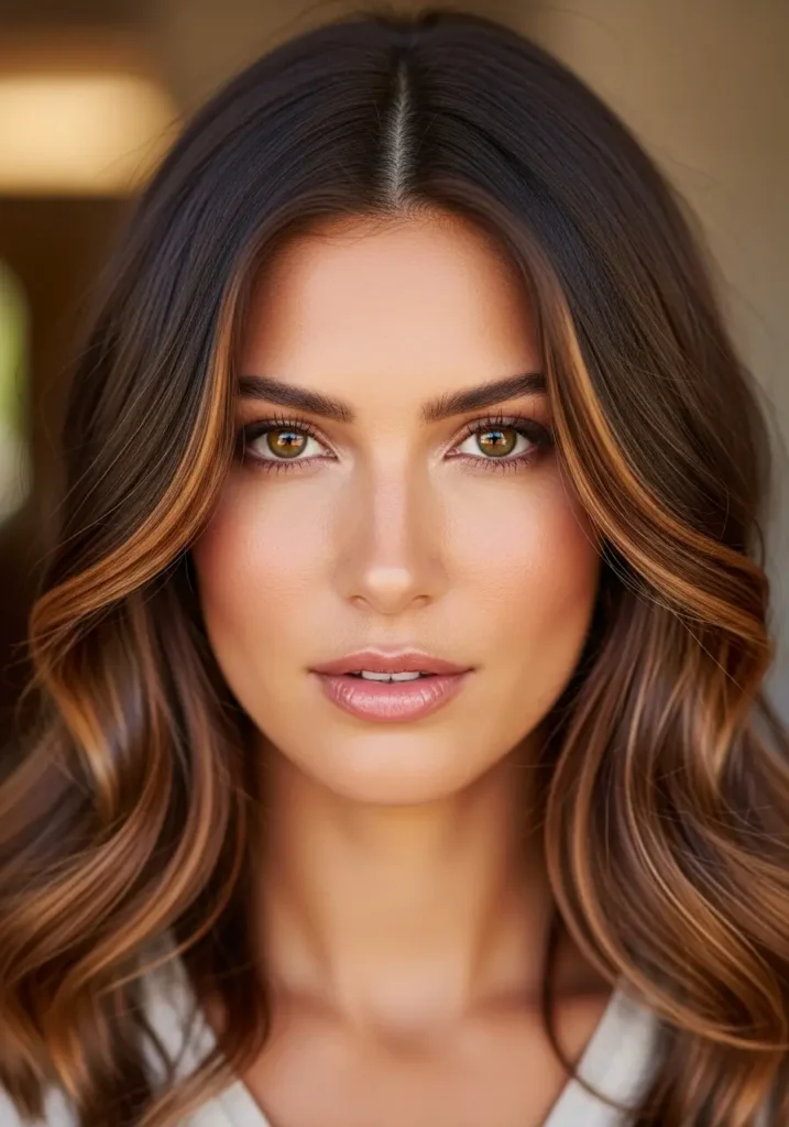 Chocolate Brown With Subtle Caramel Touches