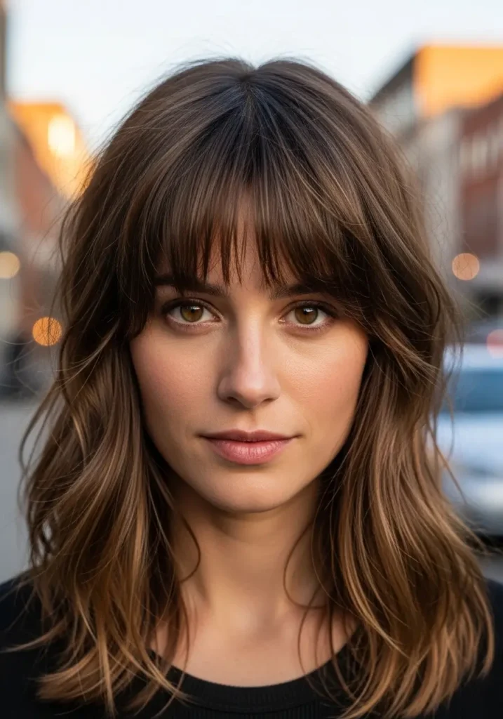 Choppy Layered Bangs