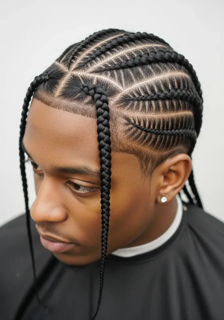 Classic Cornrows with a Neat Finish