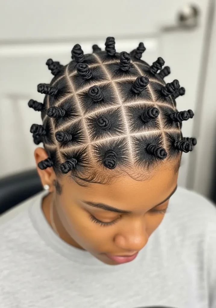 Classic Full Head Bantu Knots
