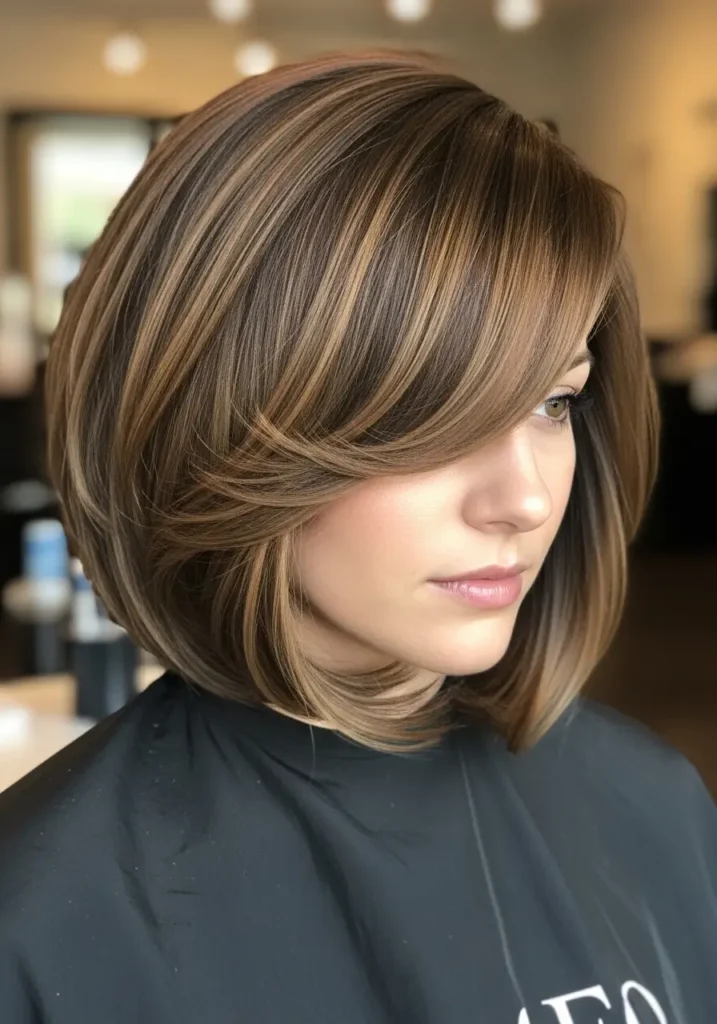 Classic Layered Bob with Soft Bounce