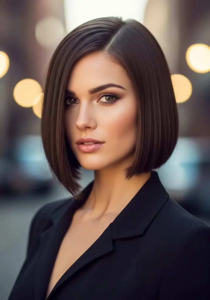 Collarbone-Length Blunt Bob