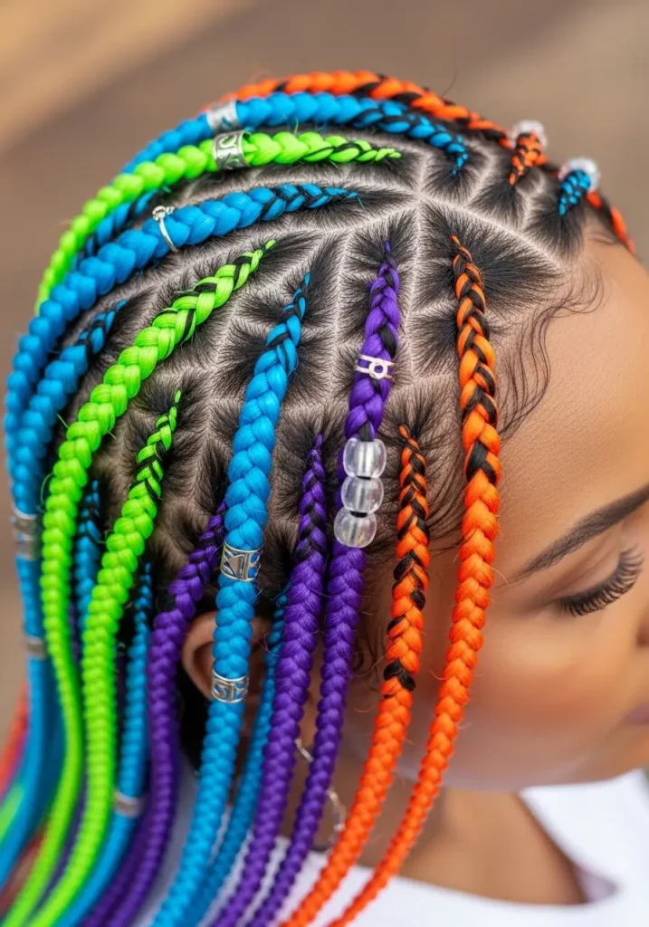 Colored Stitch Braids