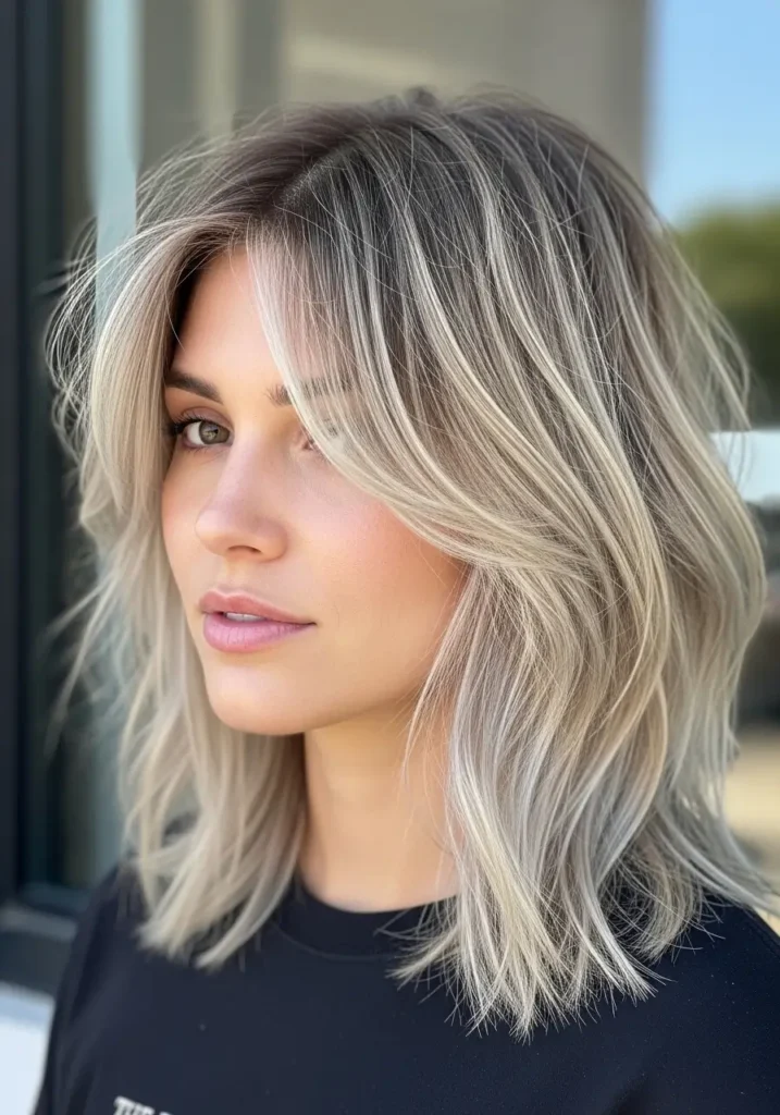 Cool Ash Dirty Blonde Layers