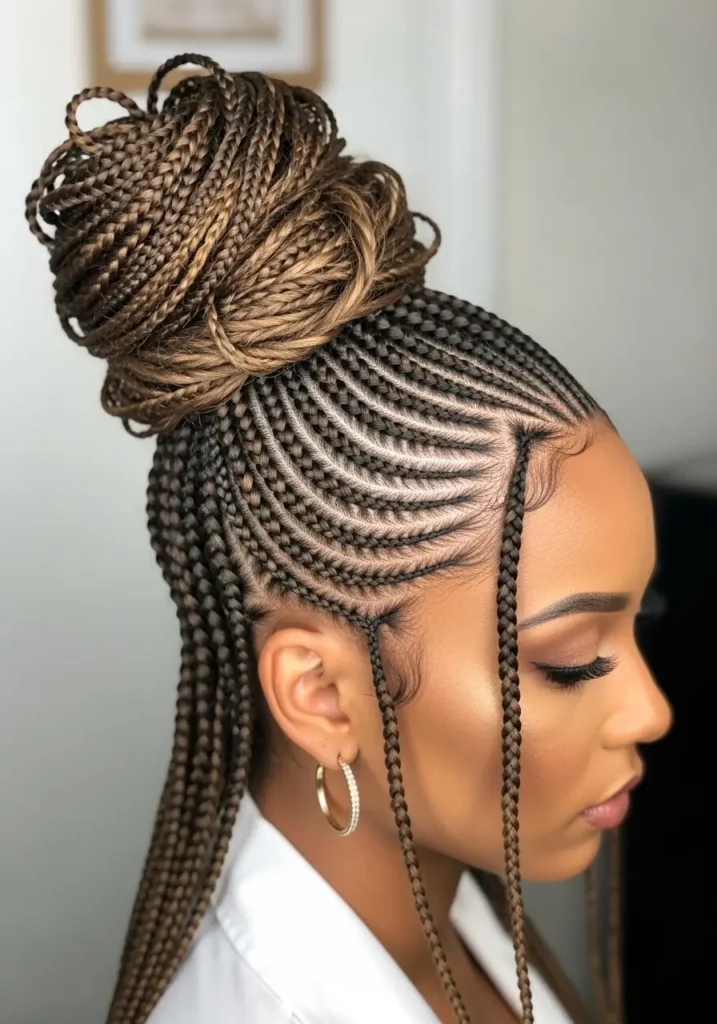 Cornrow Bun