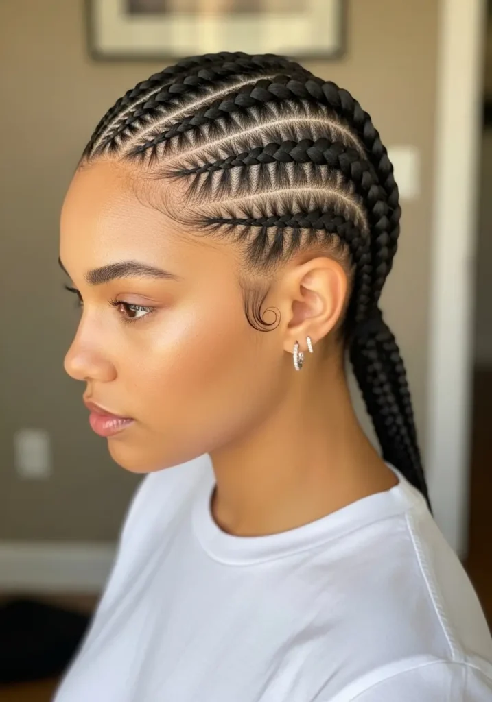 Cornrows for a Clean and Timeless Style