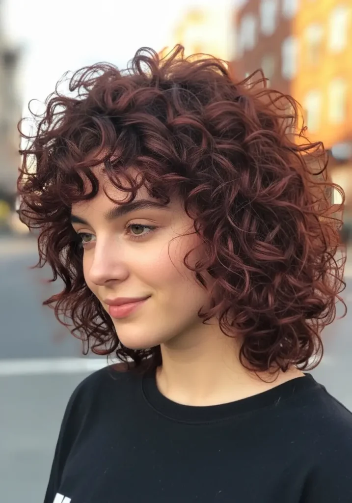 Curly Bold Layered Cut